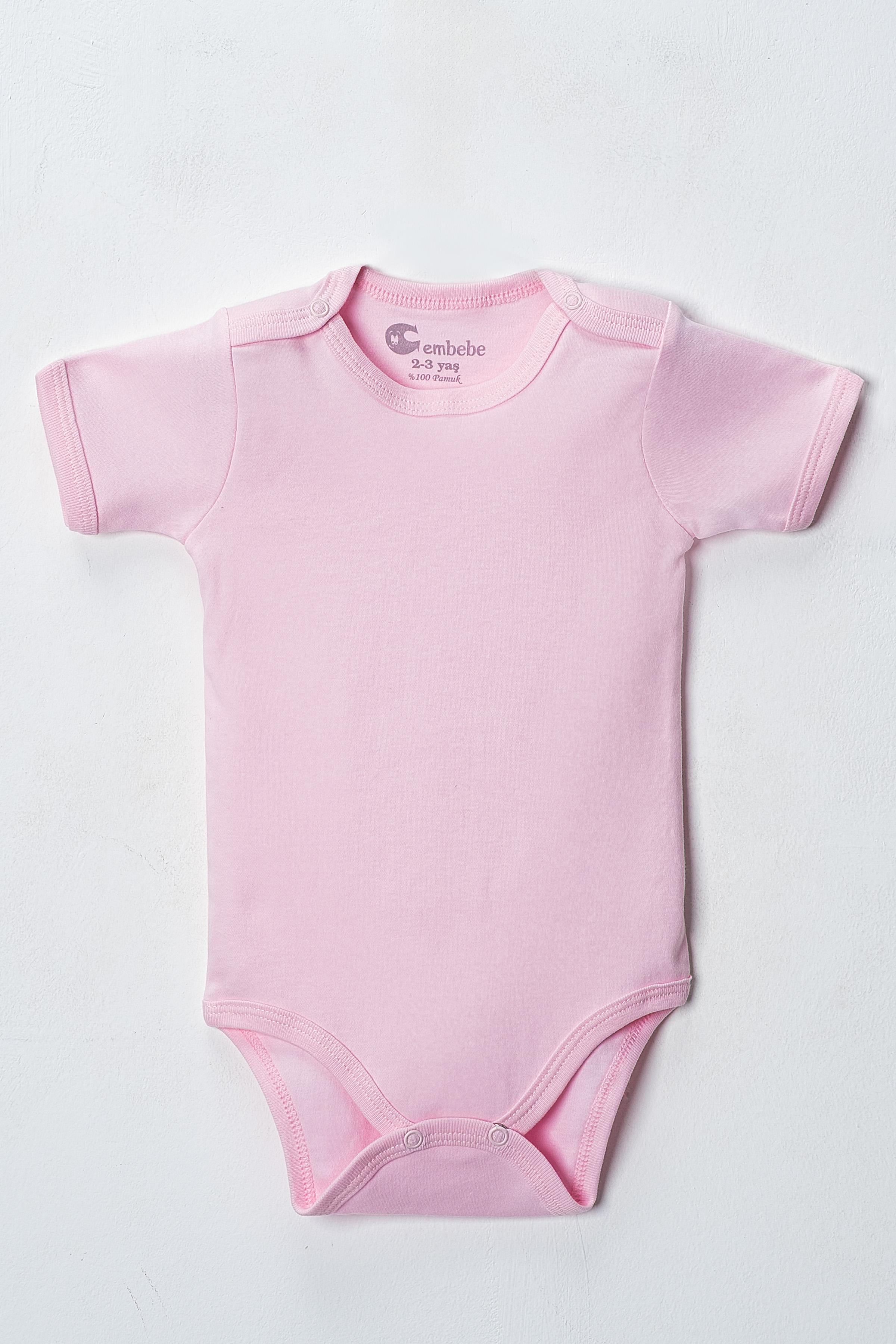 Kısa Kol Body Zıbın (5 ADET) Alttan Çıtçıtlı Özel Gereksinimli Çocuklar İçin Uyumlu Büyük Boy