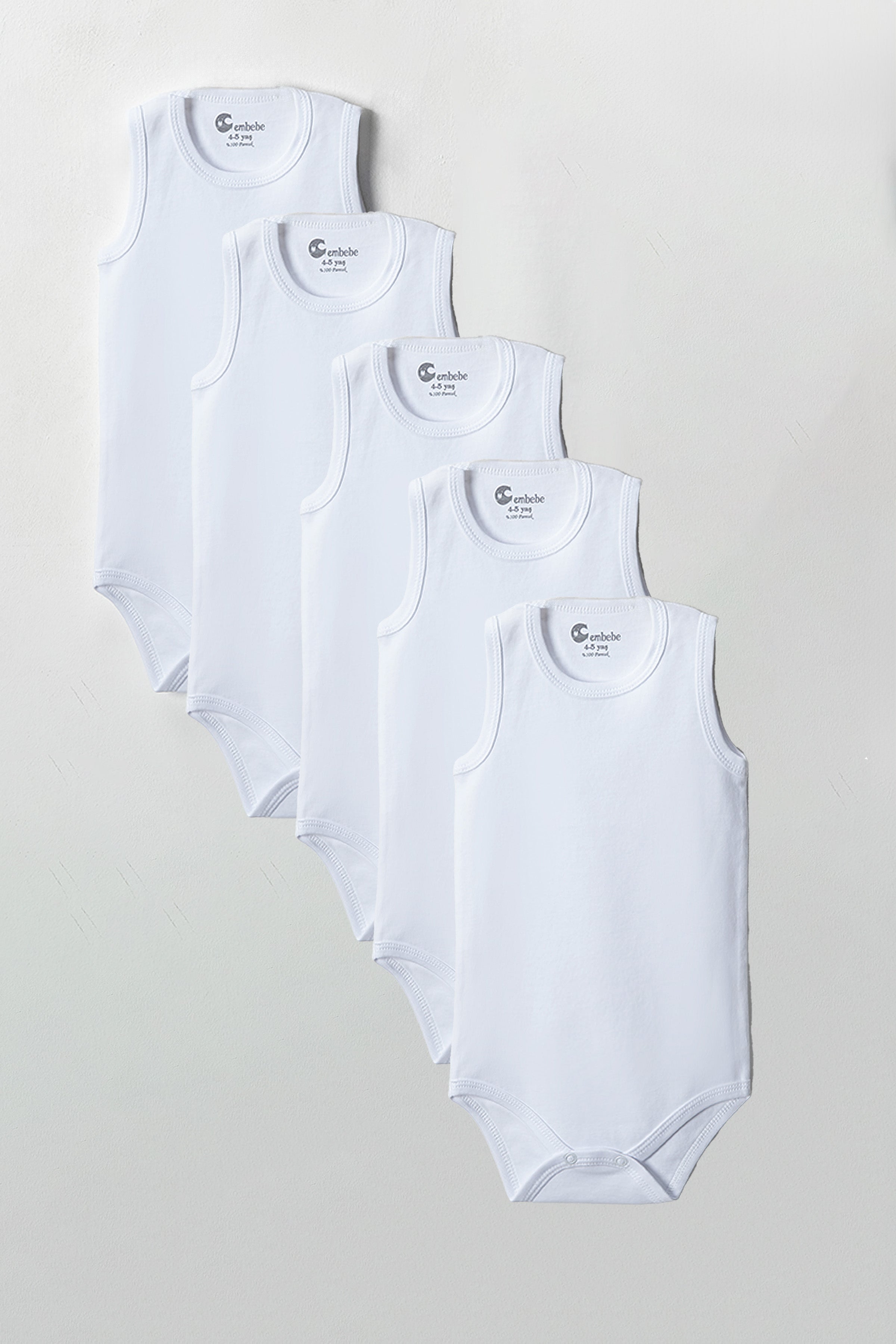 Büyük Boy Çocuk Çıtçıtlı Body 2-3-4-5-6-7-8-9-10-11-12 Yaş Çocuk Body (5 Adet)