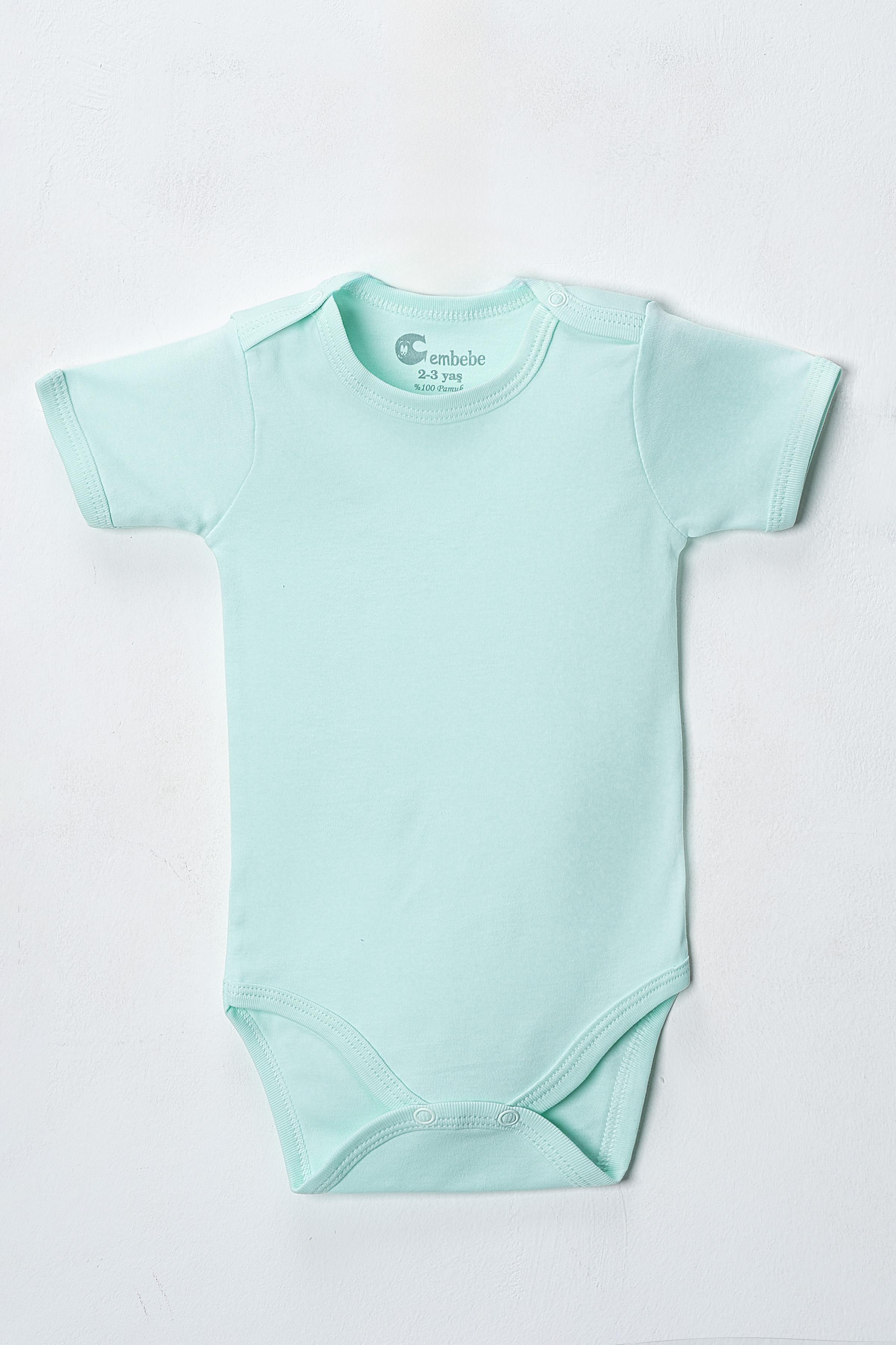 Kısa Kol Body Zıbın (5 ADET) Alttan Çıtçıtlı Özel Gereksinimli Çocuklar İçin Uyumlu Büyük Boy