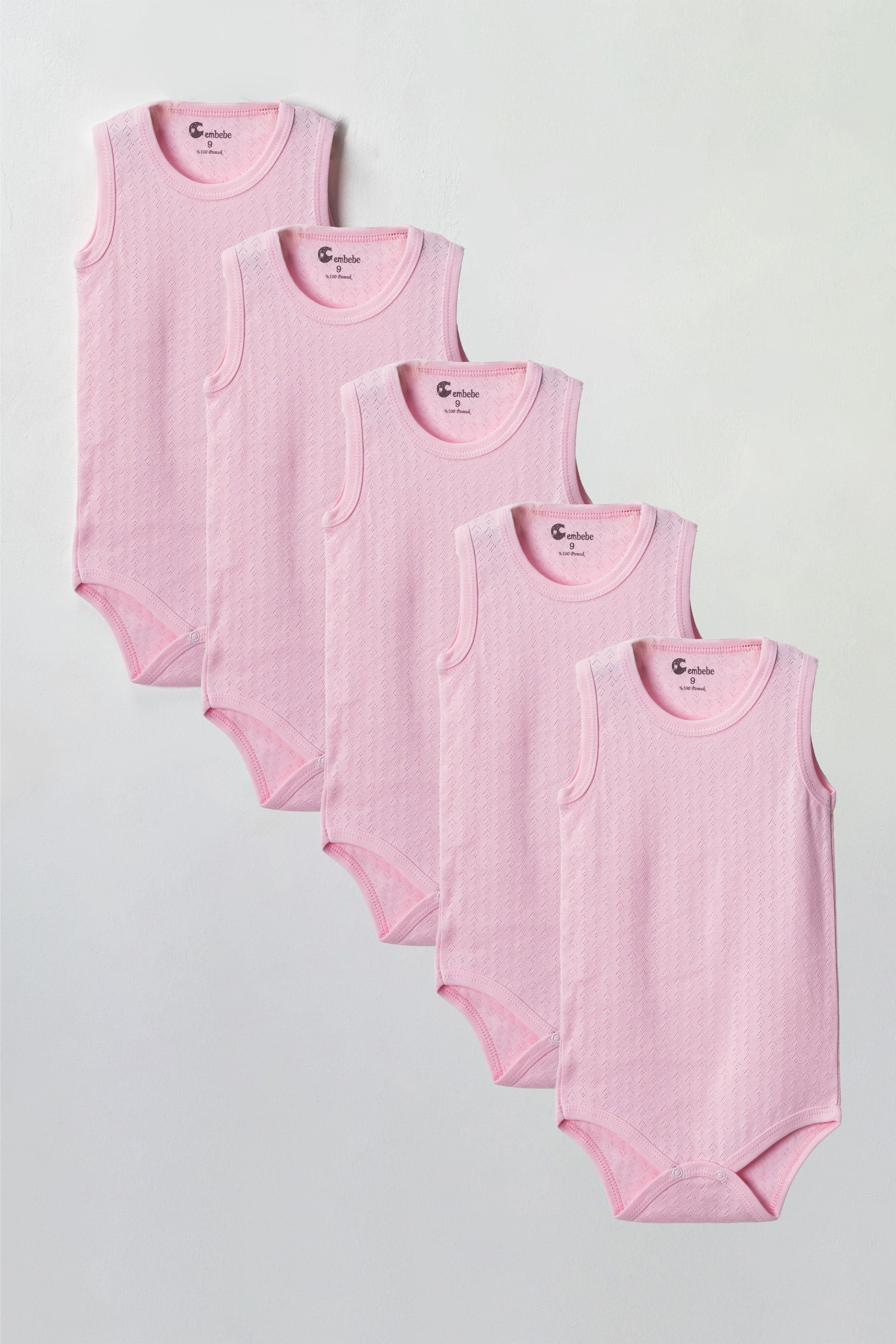 Büyük Boy Jakarlı Kumaş (5 ADET) Alttan Çıtçıtlı Body Zıbın Özel Çocuklara Uyumlu