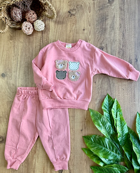 Air 4lü ayıcık Kız Bebek Takımı