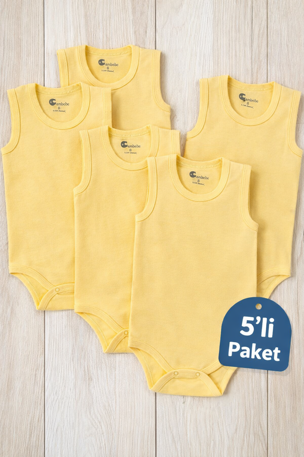 Büyük Boy Çocuk Çıtçıtlı Body 2-3-4-5-6-7-8-9-10-11-12 Yaş Çocuk Body (5 Adet)