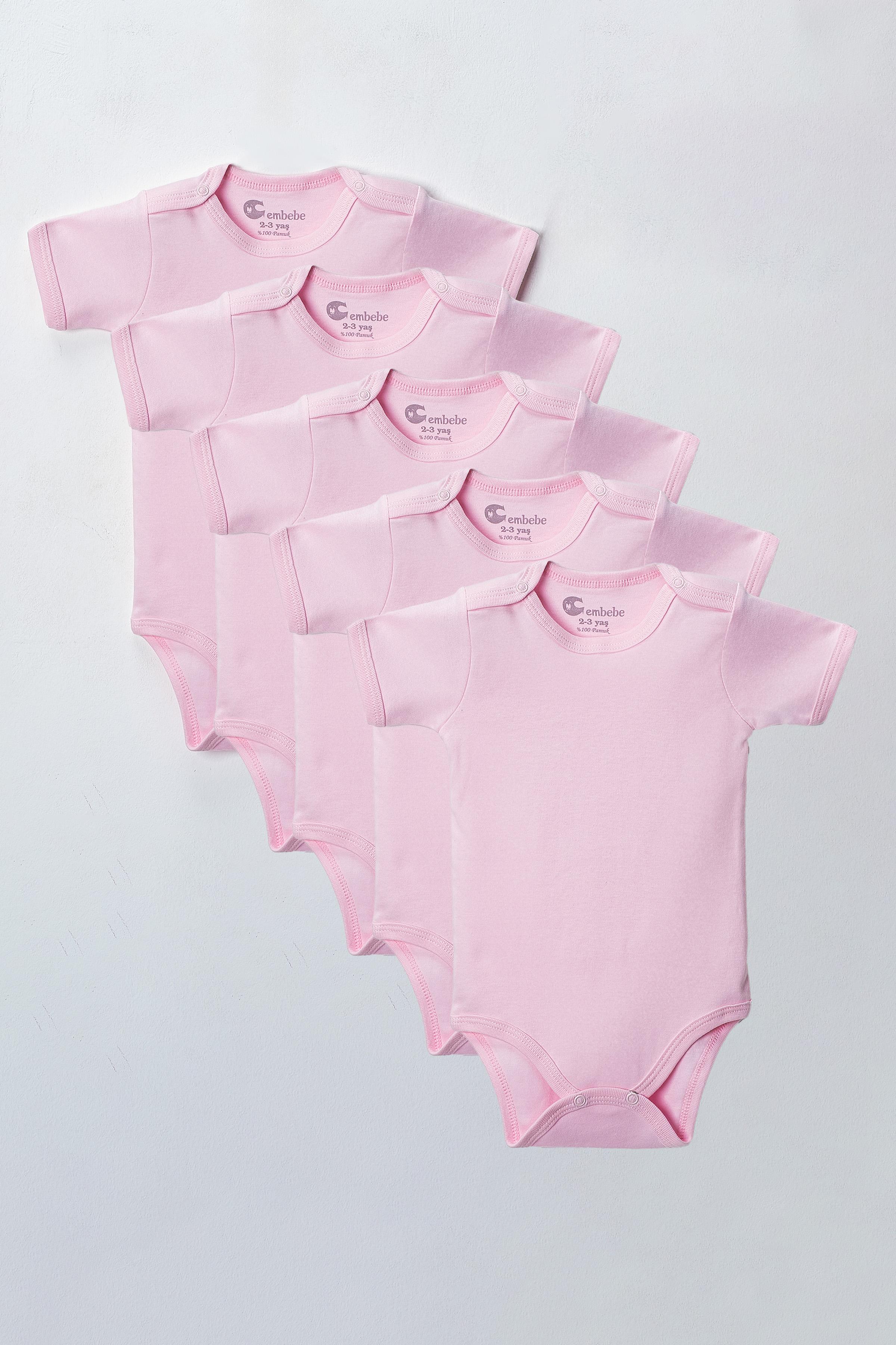 Kısa Kol Body Zıbın (5 ADET) Alttan Çıtçıtlı Özel Gereksinimli Çocuklar İçin Uyumlu Büyük Boy