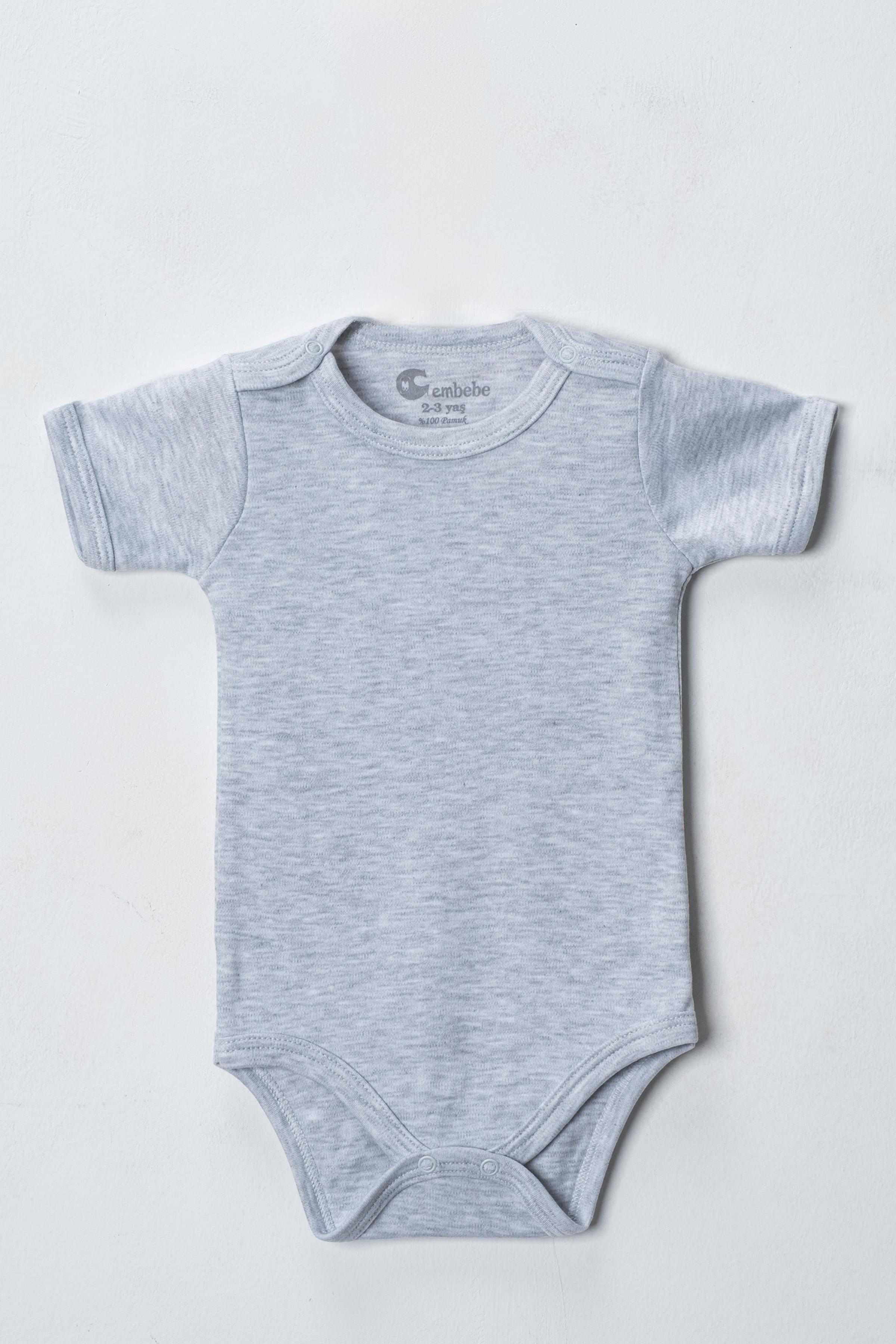 Kısa Kol Body Zıbın (5 ADET) Alttan Çıtçıtlı Özel Gereksinimli Çocuklar İçin Uyumlu Büyük Boy