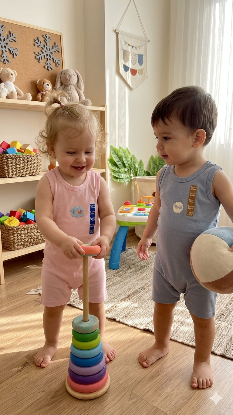 Bebek ve Çocuklar İçin Yazlık Kısa Paça Alttan Çıtçıtlı Tulum