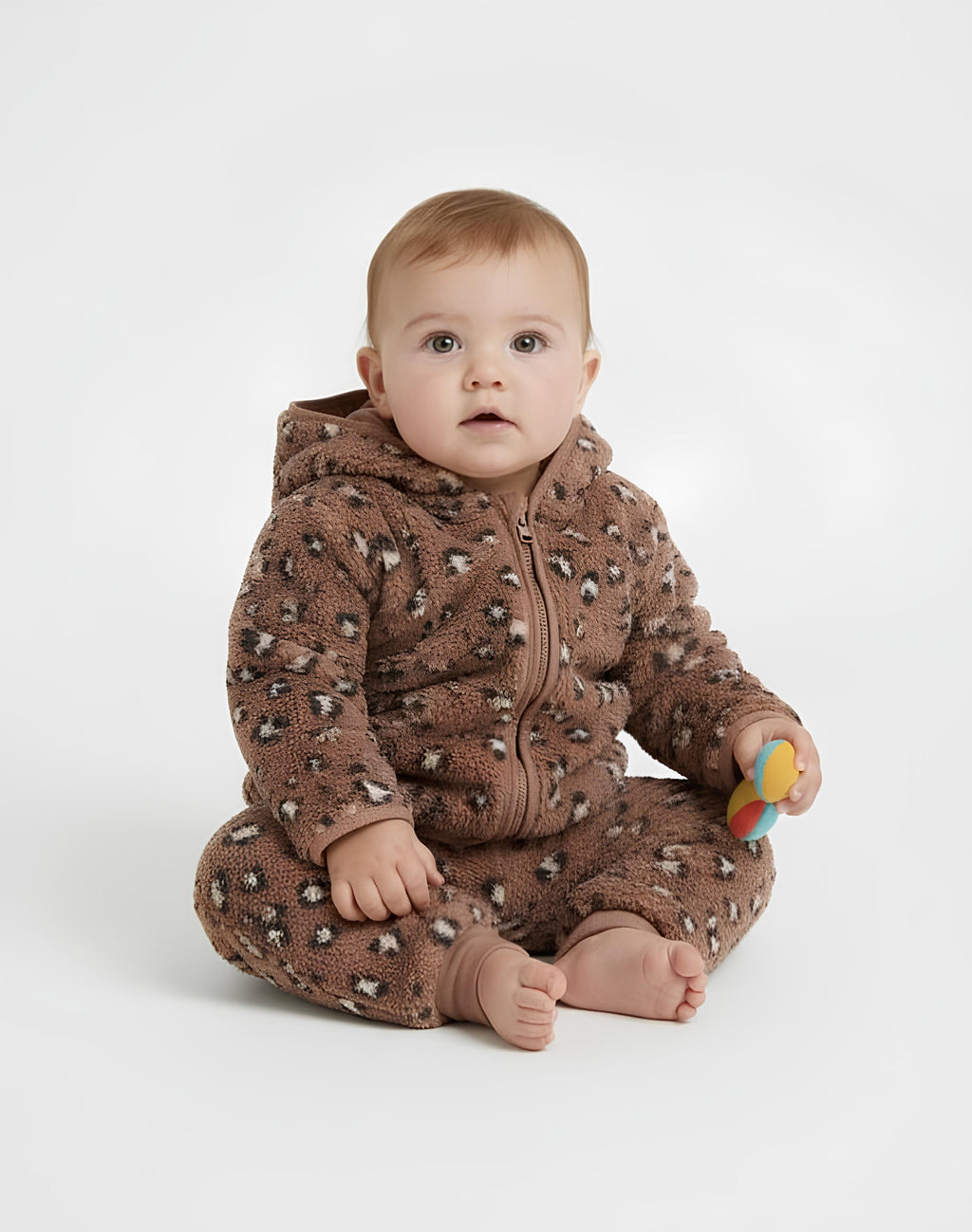 LCW Markalı Peluş Kışlık Bebek Takımı