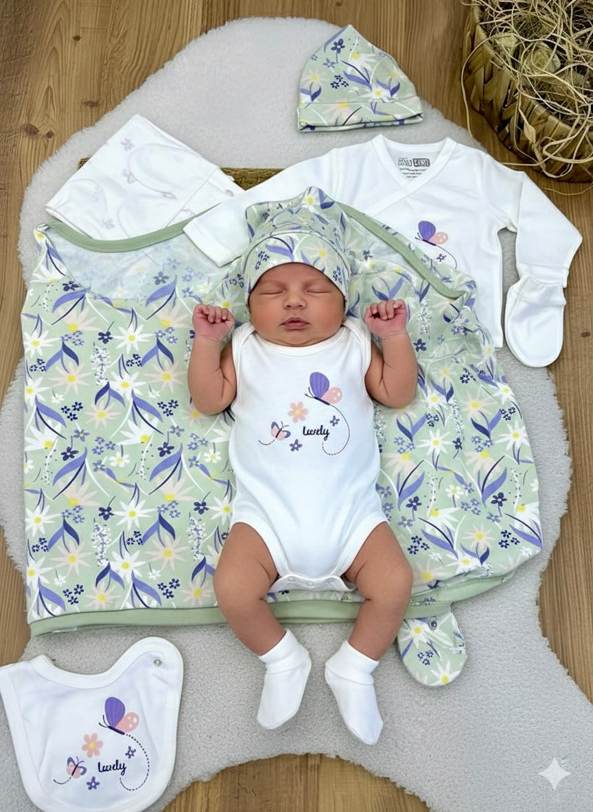 Hello Baby 10lu Battaniyeli Hastane Çıkışı Zıbın Takımı