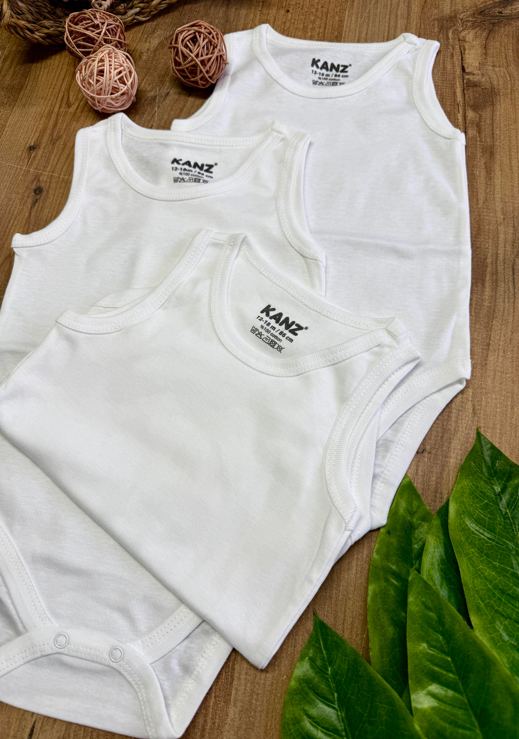 Kanz Markalı 3 Lü Alttan Çıtçıtlı Body Seti