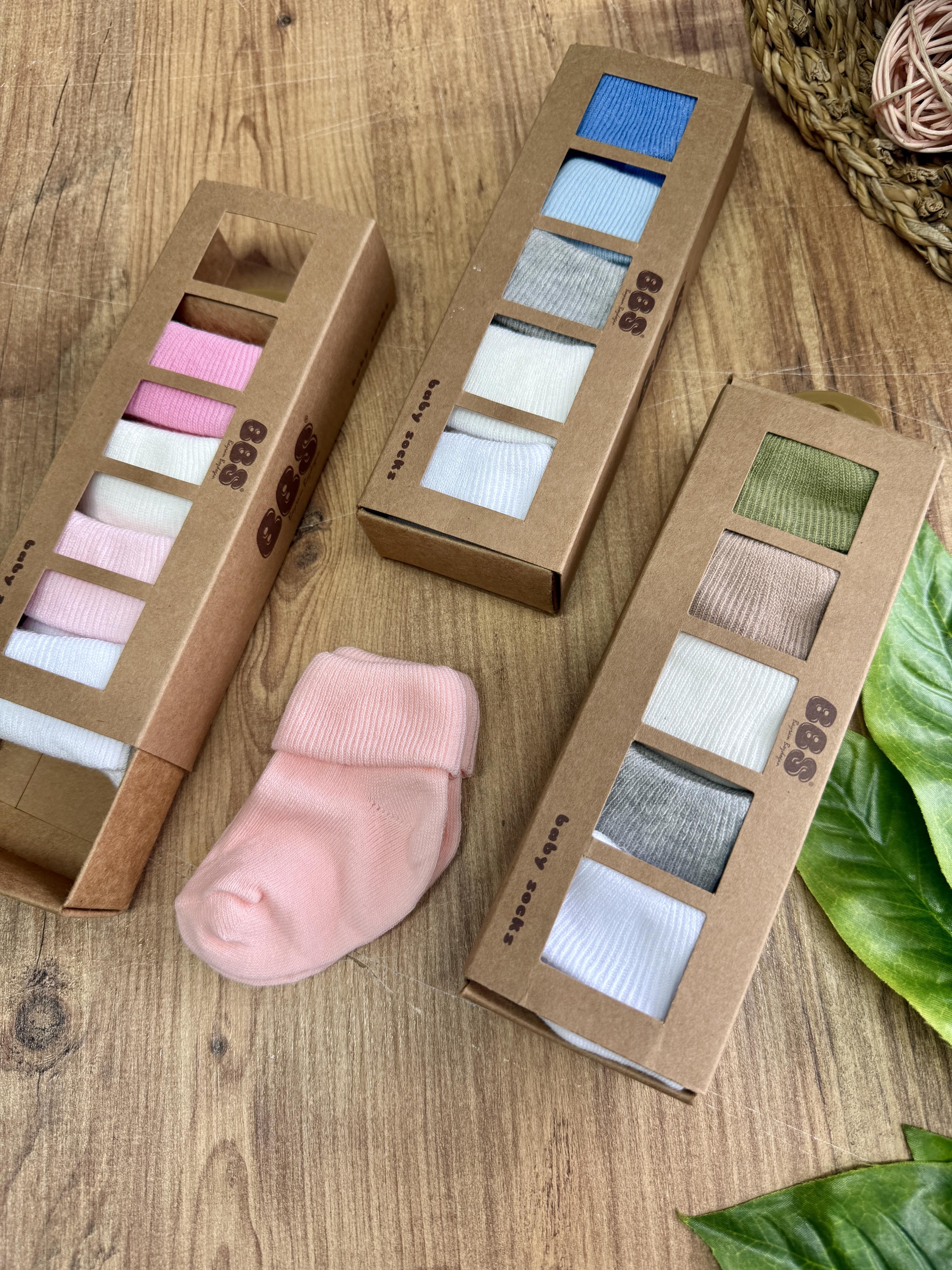 Bebekler İçin 5 Çift 1 Kutu Çorap