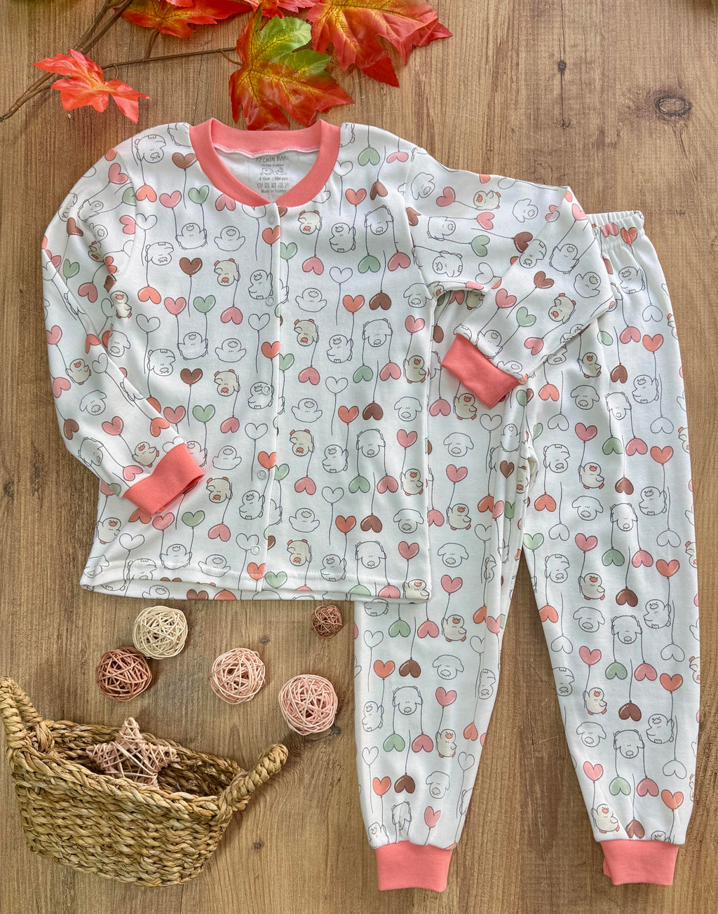 Çocuklar İçin Mevsime Uygun Pamuk Pijama Takımları