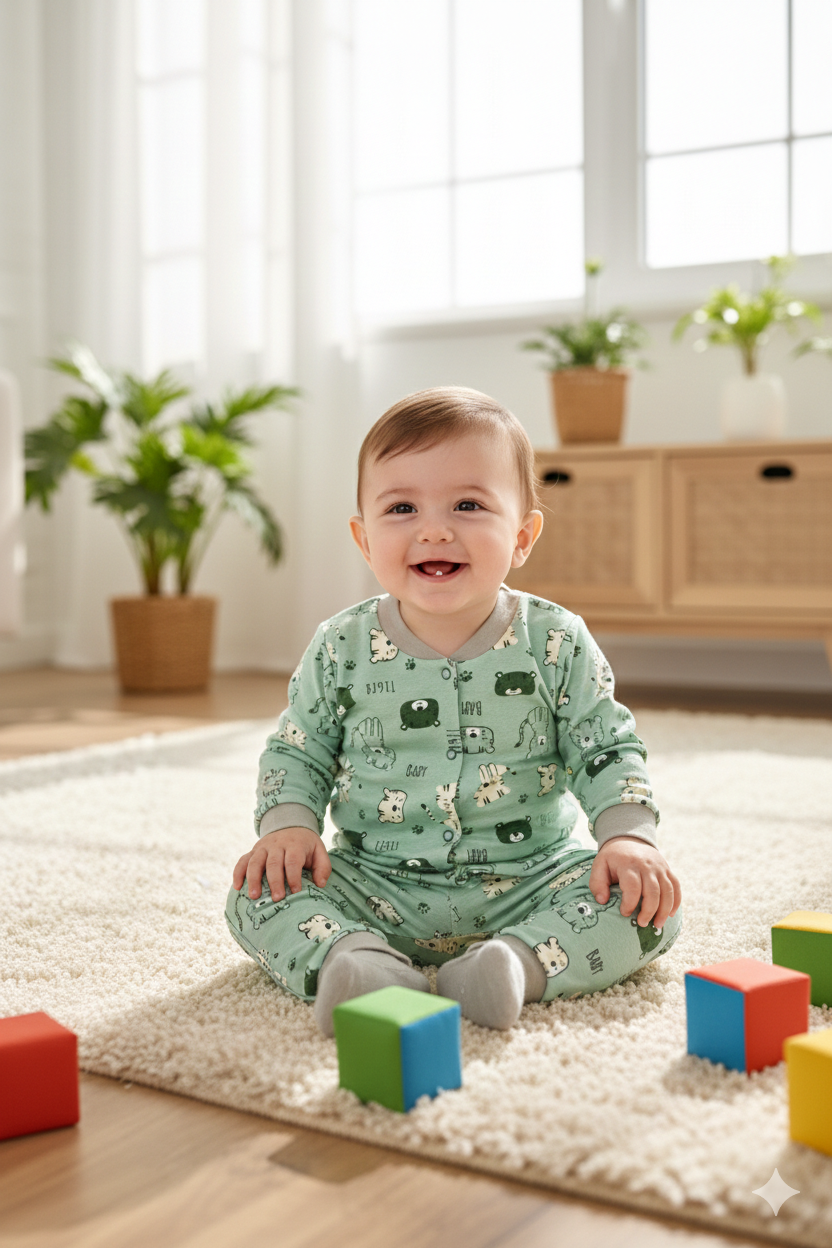 Çocuklar İçin Mevsime Uygun Pamuk Pijama Takımları