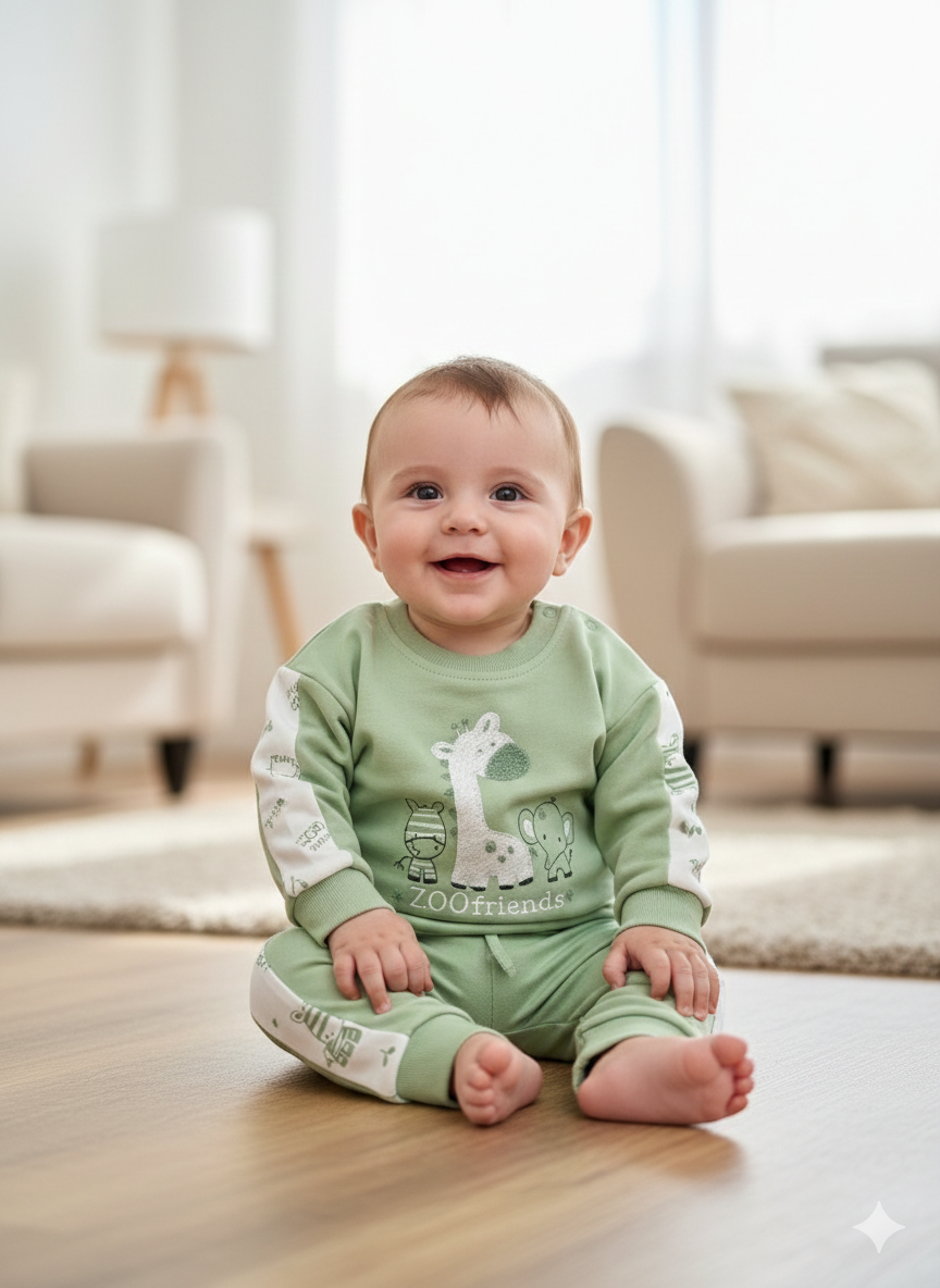 Baby Can Zürafa Erkek Bebek Takım