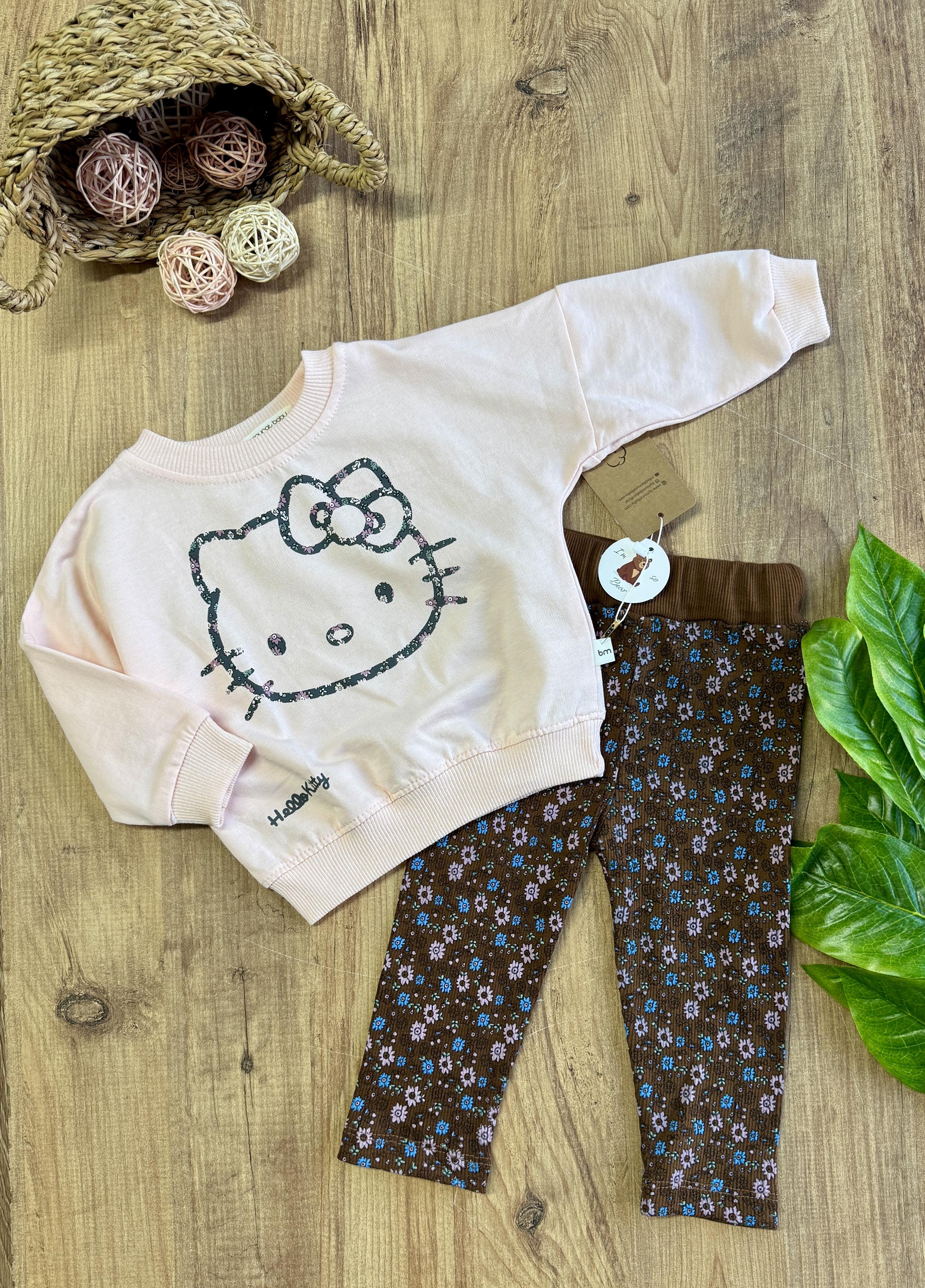 Kity Desenli Kız Bebek ve Çocuk Mevsime Uygun Takımlar