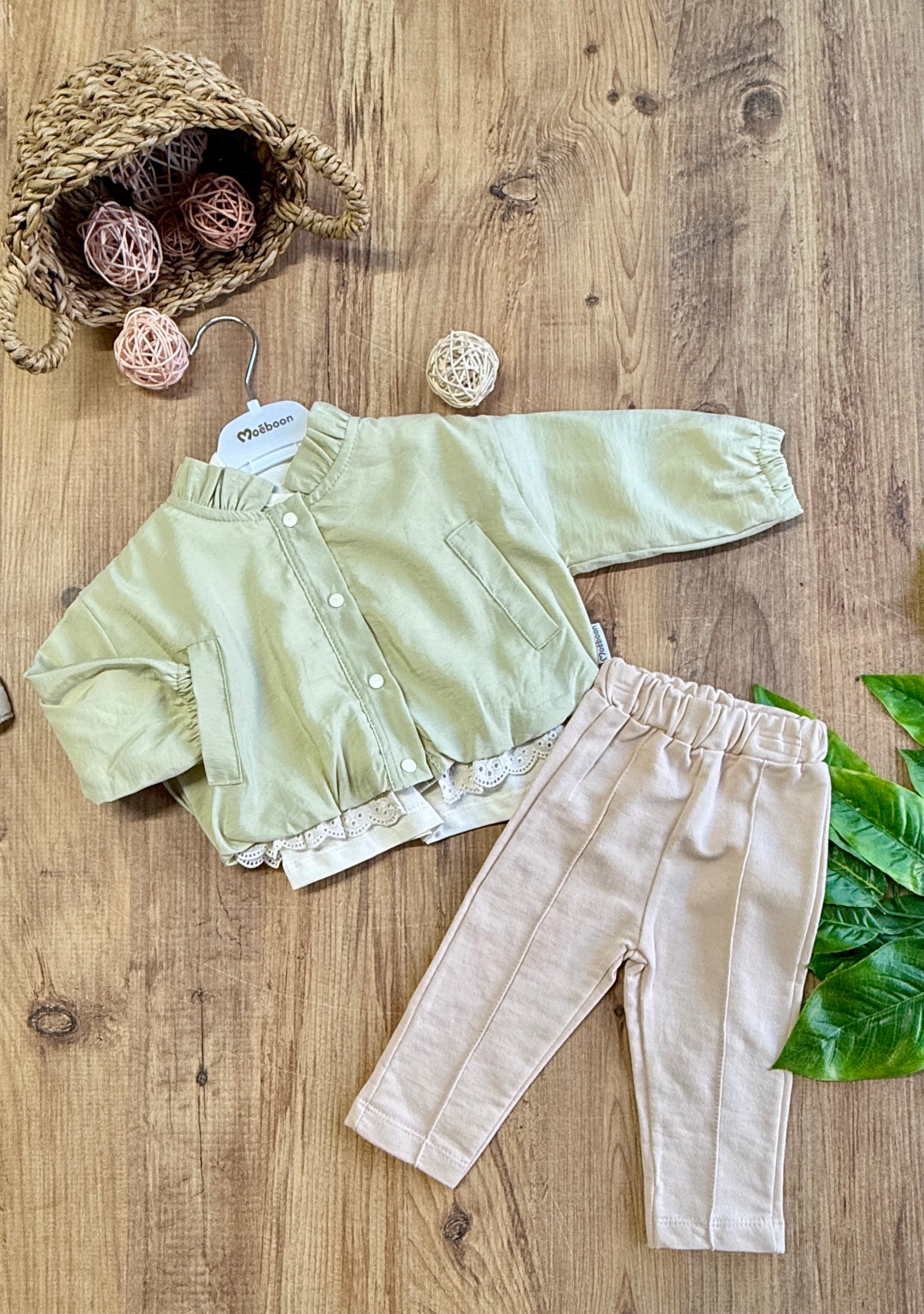 Meoboon 3lü Montlu Kız Bebek Takımı 4 Mevsim