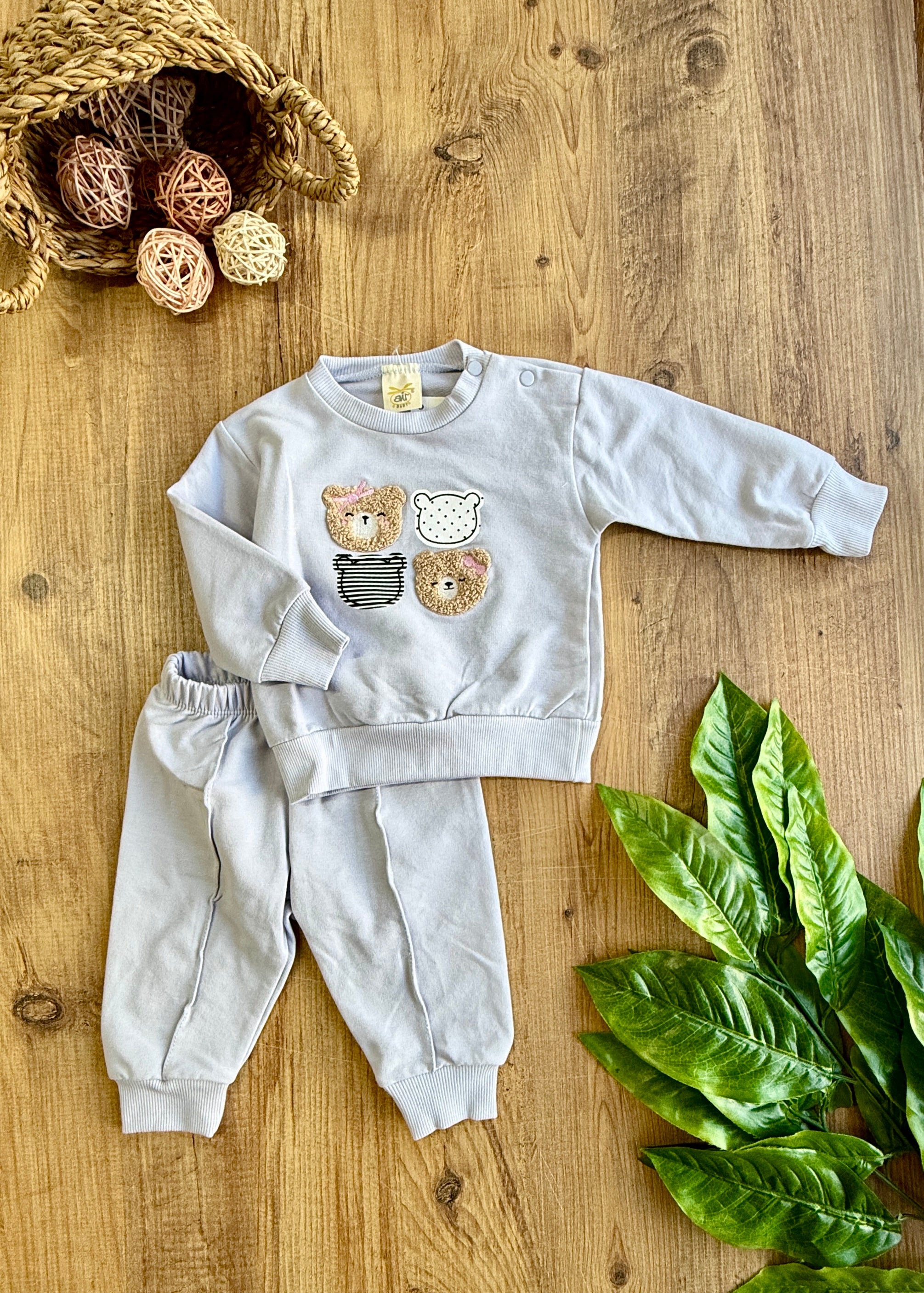 Air 4lü ayıcık Kız Bebek Takımı