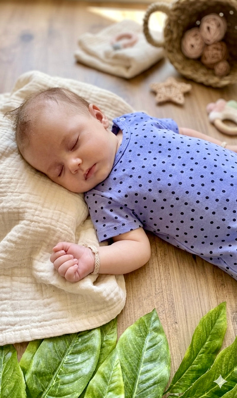 Yazlık Kısa Kol Bebek Tulumu Yumuşak Pamuklu Rahat ve Terletmez