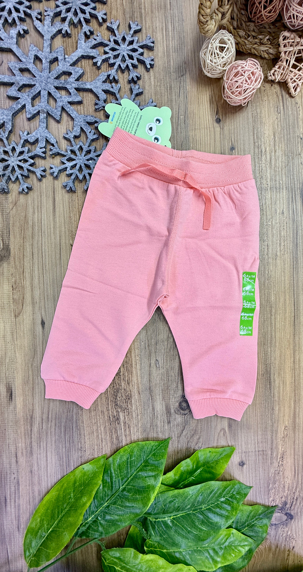 Kız Bebek&Çocuk Basic Pembe Alt İnce 4 Mevsim Eşofman Alt