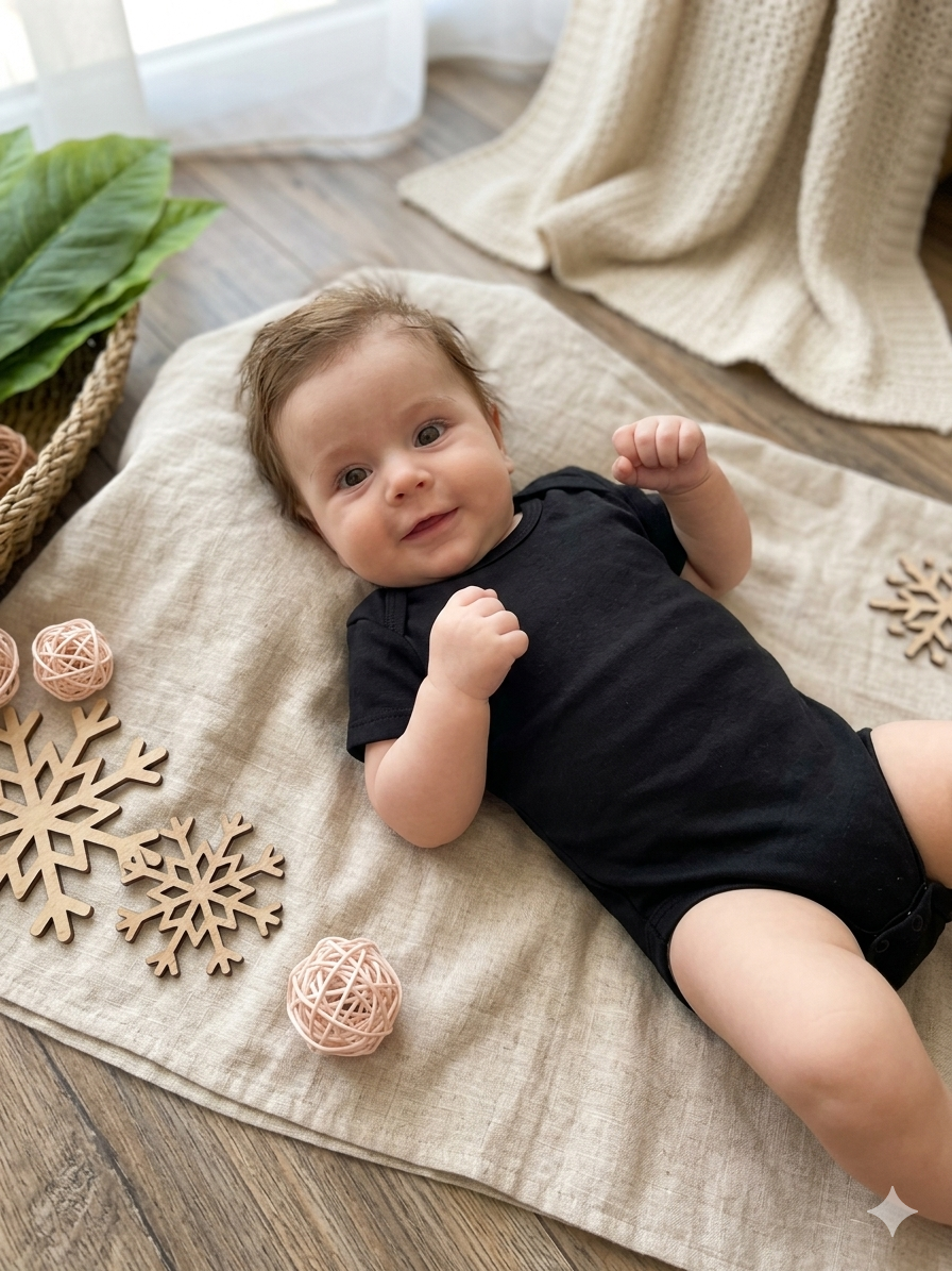Hema İkili Siyah Çıtçıtlı Body