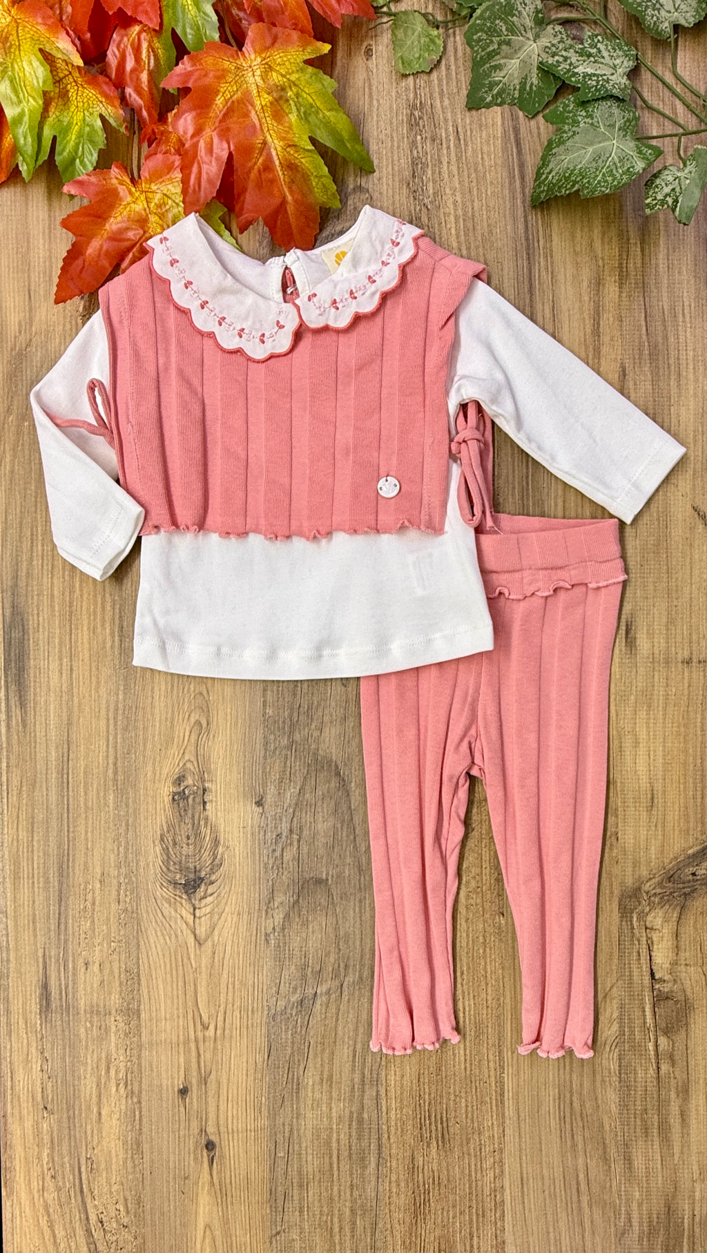 Kız Bebek 3lü Mevsimlik Penye Takım