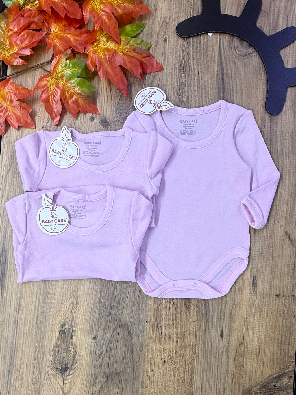 Yenidoğan Bebek Termal Badi 3’lü Set Uzun Kollu, Alttan Çıtçıtlı Kışlık Body