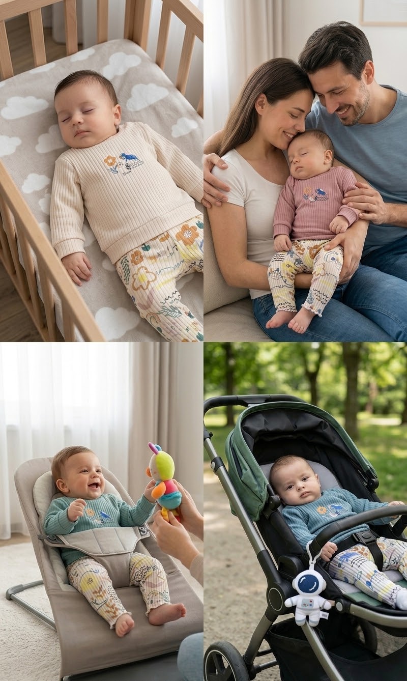 Kız Bebek Mevsime Uygun Uzun Kol Baharlık Kışlık Takım