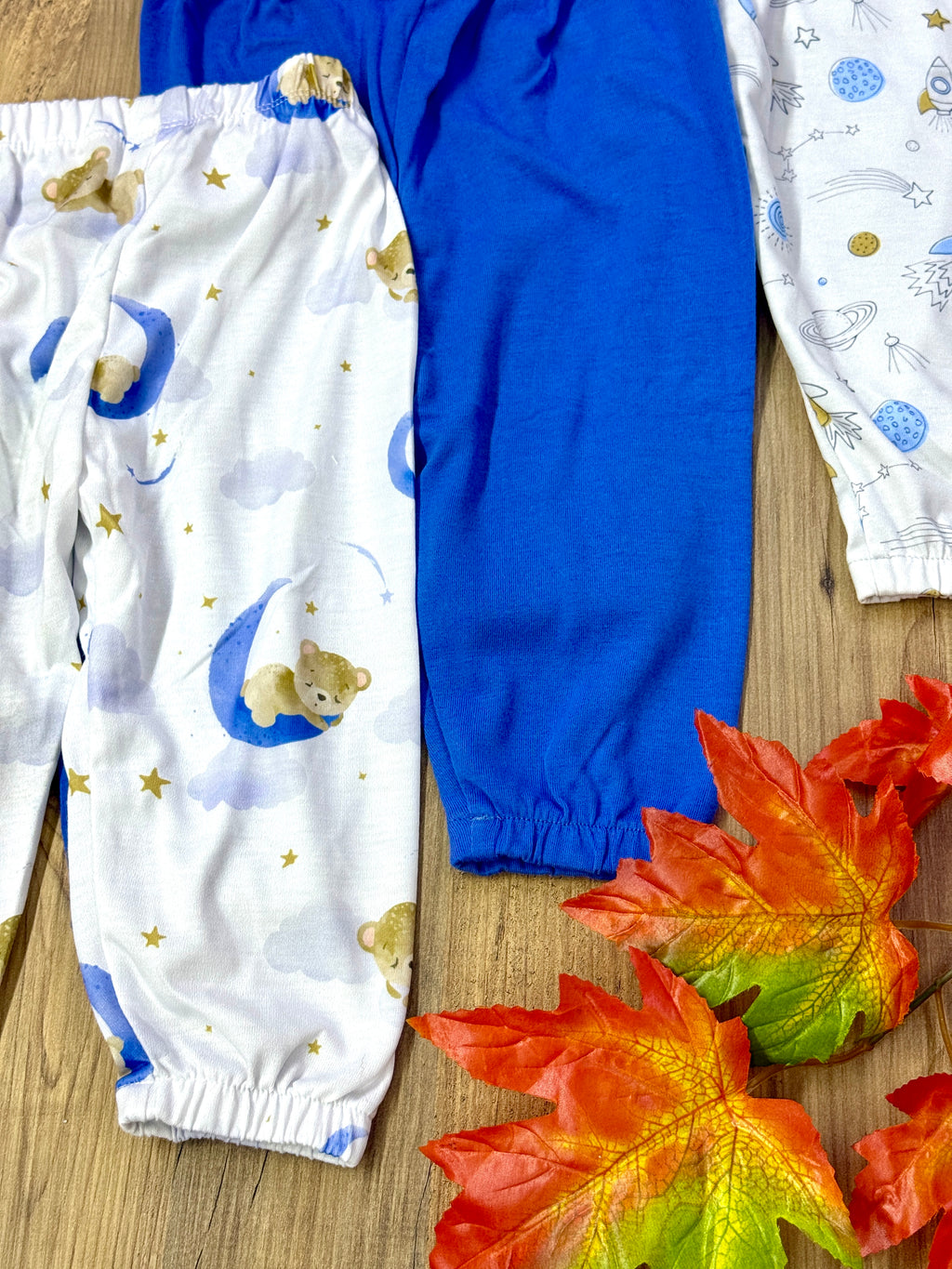 Bebek Ve Çocuklar İçin Üçlü Pijama Alt Setleri Rahat Kesim Yumuşak Kumaş Tek Altlar
