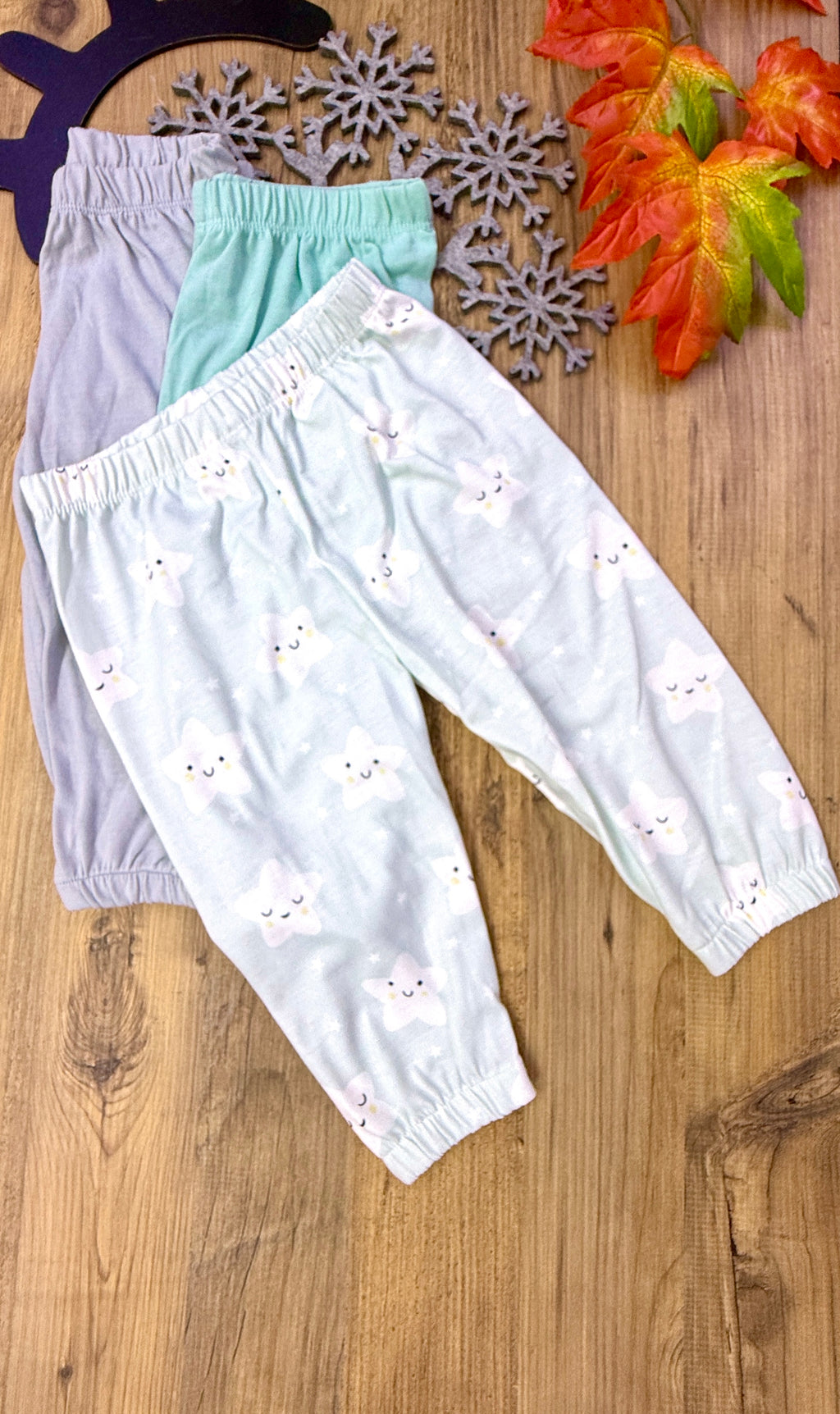 Bebek Ve Çocuklar İçin Üçlü Pijama Alt Setleri Rahat Kesim Yumuşak Kumaş Tek Altlar