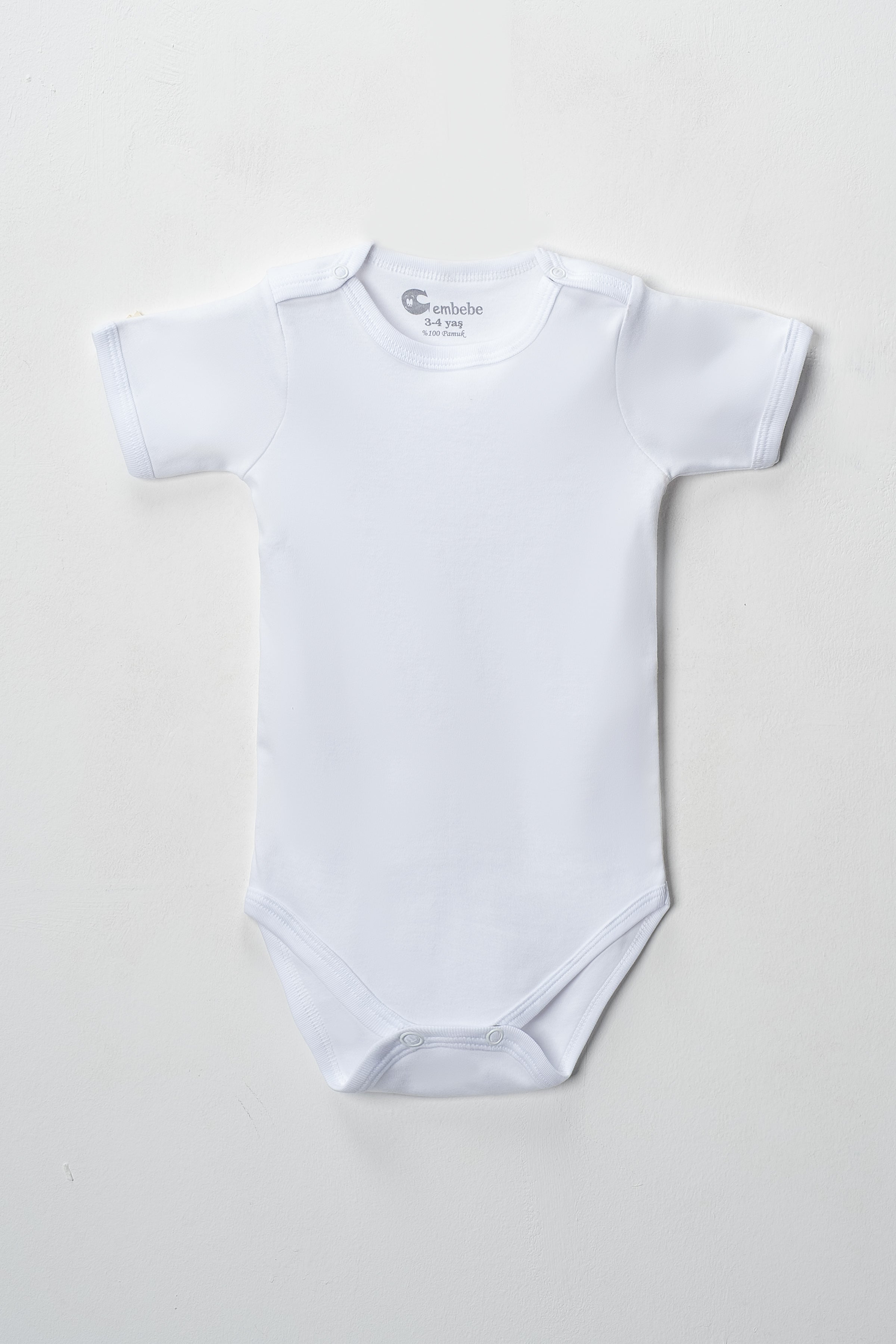 Kısa Kol Body Zıbın (5 ADET) Alttan Çıtçıtlı Özel Gereksinimli Çocuklar İçin Uyumlu Büyük Boy